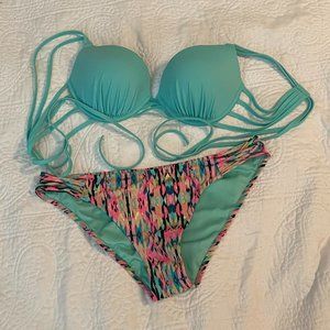 Women's Shade & Shore Mint Green Bikini Set